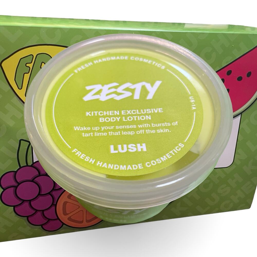 LUSH Zesty Body Lotion 7.9oz Kitchen Exclusive Lime Citrus Scent Fresh June 2026